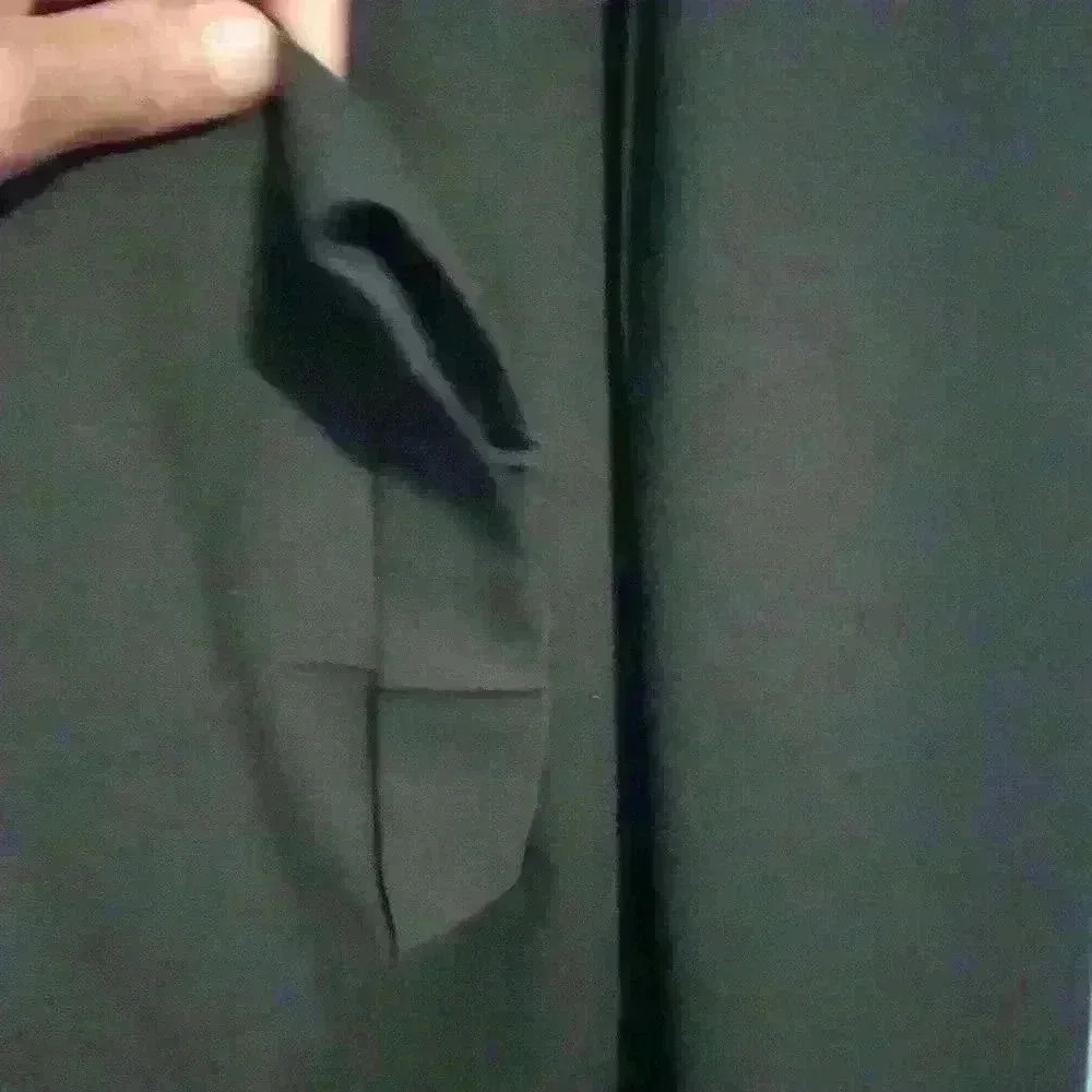 Eddie Bauer women's petite a reverse-fit trousers dark gray polyester - Picture 4 of 6